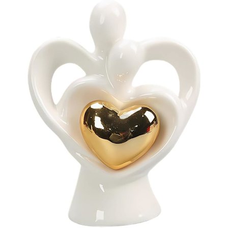 Mini Par Skulpturer, Abstrakt Par Statue, Romantiske Gaver til Valentinsdag, Jubilæum