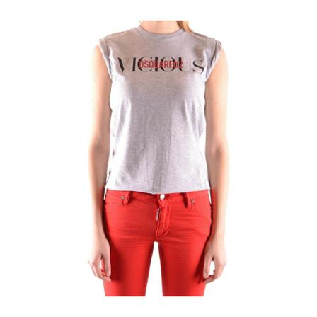 Dsquared2, T-shirts Grijs, Dames, Maat:L