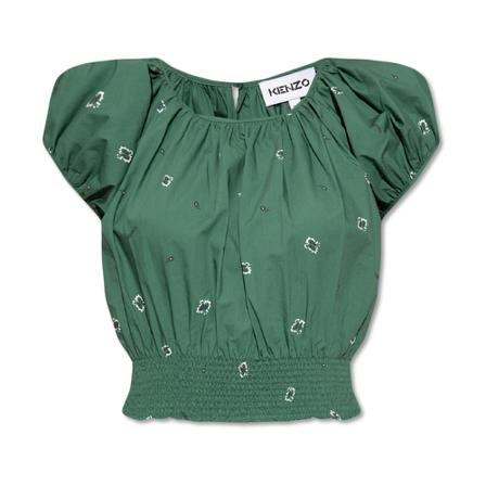 Kenzo, Top Groen, Dames, Maat:L,Katoen,print