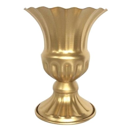 Elegant Retro Metall Jern Blomster Vase Retro Metall Blomster Vase (gull) (1 stk)