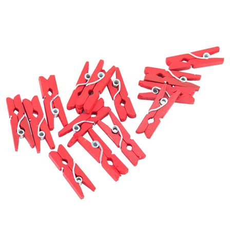 Mini Tøjklemmer Røde