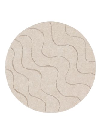 Whisper Matta - Beige Ø 200 Rustik Stil