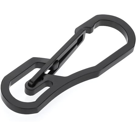 Karabinhage nøglering, drejelig karabinhage D-ring krog til camping, fiskeri