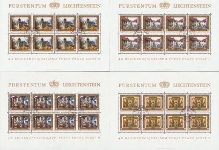 Liechtenstein 1978 - MICHEL 706-709 - Stemplet miniark