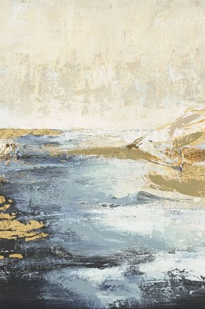 Malerifabrikken - Astonish 3 / sekamaalaus / 60 X 80 cm - Sininen - Taulut - 60X80 - - Homeroom