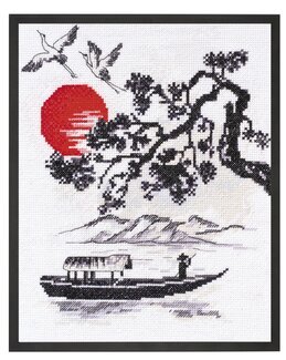 Stickpackung Bild In den Strahlen des Sonnenuntergangs - Abris Art