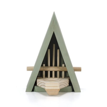 Wildlife World Butterfly House og Feeder - Naturlig habitat for å tiltrekke sommerfugler til hagen din (grønn)