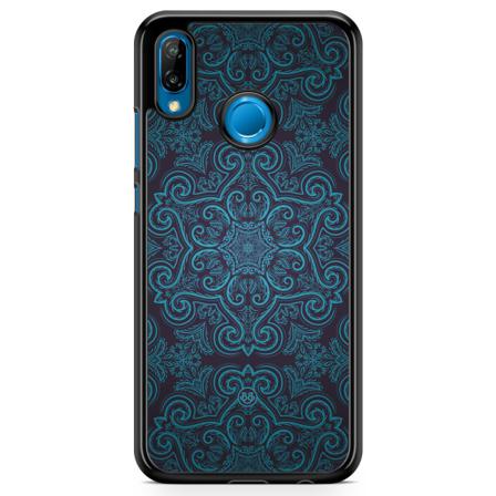 Bjornberry Skal Huawei P20 Lite - Blå Retromönster