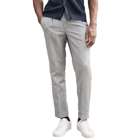 John Henric Wool Trousers Mira Byxor Herr Grå 54