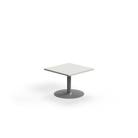 Coffee table VERTICUS, 700x700x500 mm, light grey/silver