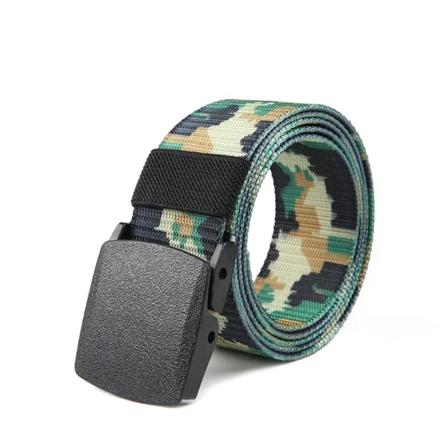 Automatiskt spänne för män Nylon utomhus canvasbälte Högkvalitativt herrbälte Camouflage 4 120 CM