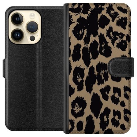 Yhteensopiva Lompakkokotelo Apple Apple iPhone 14 Pro Leopard