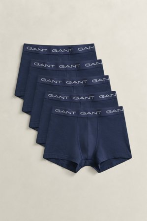 GANT Herren 5er-Pack Boxershorts (L) Marineblau