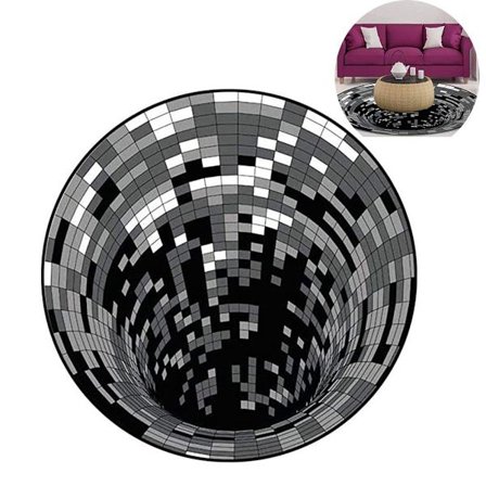 3D-matto, liukumaton 3D optinen illuusiomatto, kolmiulotteinen KLB