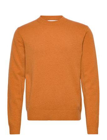 Sylli Crew Neck 132 Neulepaita Pyöreä Kaula-aukko Oranssi Samsøe Samsøe