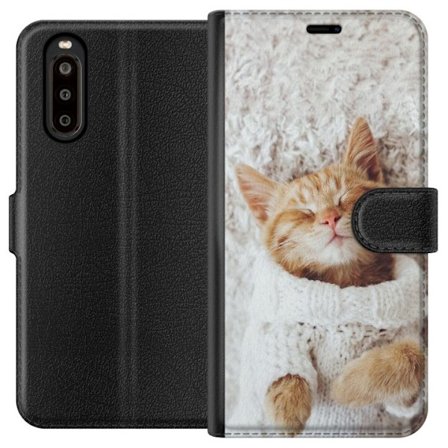 Kompatibelt Lommeboketui til Sony Sony Xperia 10 II Katt