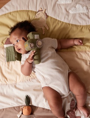 Filibabba Rangle I Hør - Traktor - Multi/patterned - ONE SIZE