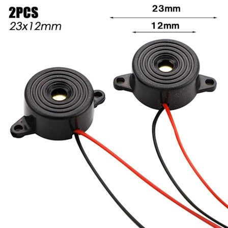 2 stk. Elektronisk Summer Alarm Mekanisk summer 23X12MM