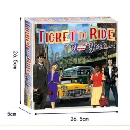 Engelsk och amerikansk version av hela serien Ticket To Ride Europe brädspelskort