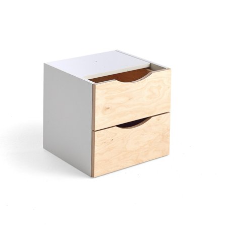 Schubladeneinsatz RICO, 2 Schubladen, Birke