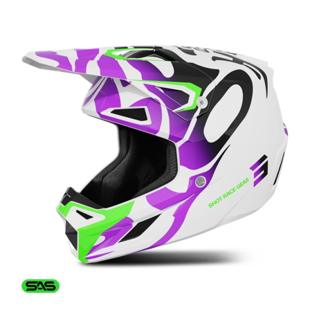 MX-kypärä Shot Speed Kiiltävä violetti XS