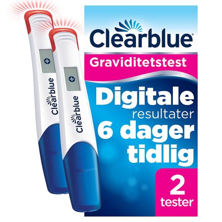 Clearblue Graviditetstest Ultra Early 2 stk, Medicin & Pleje, Graviditet & Efterfødsel, Graviditetstest