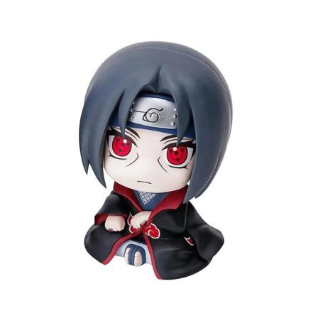 9 cm Naruto Anime Figur Uzumaki Naruto Kakashi Uchiha Sasuke Itachi Söta leksaker Q Figurals Action Figurine Model Uchiha Itachi