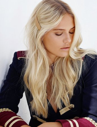 Corinne Vegan Barrette Big And Small 2Pack - Brown - ONE SIZE