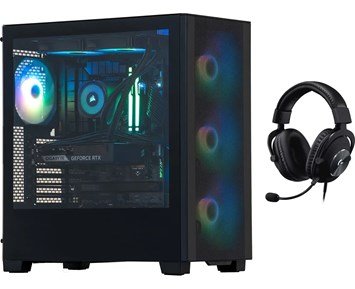 Mission SG G500 5060 Ti Gaming PC + Logitech Pro X Gaming Headset 7.1 - Paket med kraftfull gamingdator & 7.1-gamingheadset