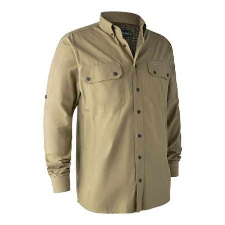 Deerhunter Men ́s Reyburn Bamboo Shirt Men long-sleeved shirts Beige 37/38