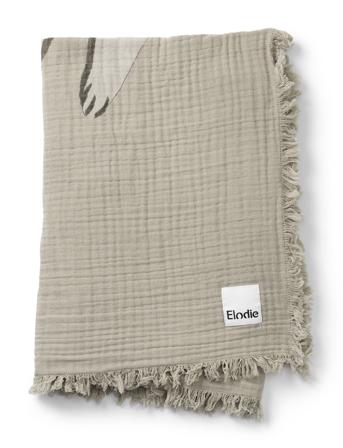 Soft Cotton Blanket - Kindness Cat Placement Home Sleep Time Blankets & Quilts Beige Elodie Details