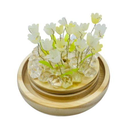 Tulip Night Light Blommig Lampa GUL