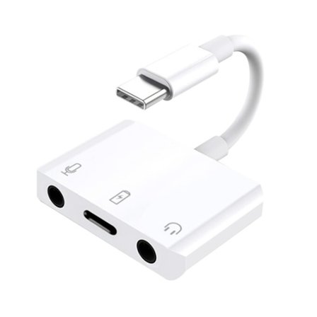 Extern Typ-C Ljudkortsadapter USB-C till Jack 3.5mm Hörlursljudadapter för Laptop Dator Mobiltelefon