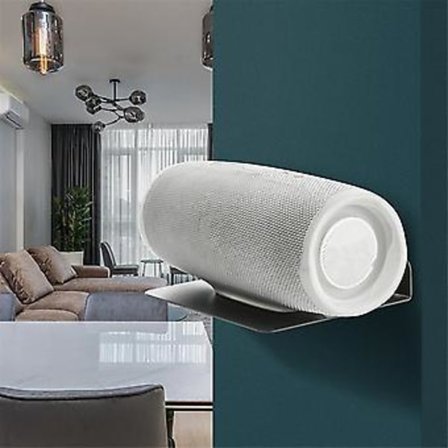 Metallinen seinähylly kaiutinjalusta seinähylly kaiutinpidike Bluetooth-kaiuttimille, matkapuhelimille, leluille
