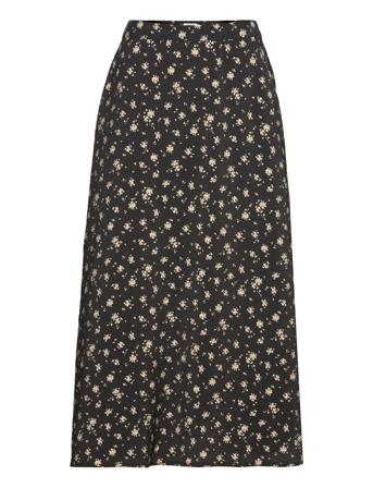 Mschnathasia Ladonna Skirt Aop MSCH Copenhagen Black