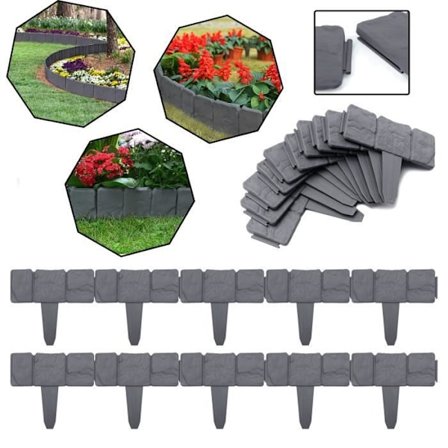 Plastkantsten - UISEBRT - T-formade - Väderbeständiga - 20-pack