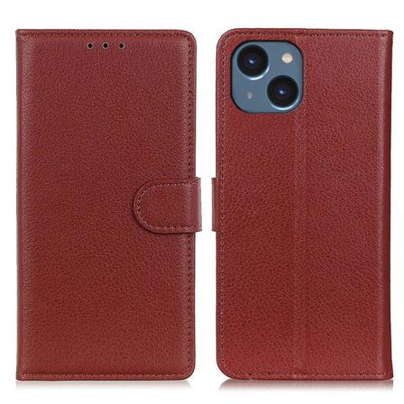 Pu Leather Fodral För Iphone 14 Max - Brun Brown