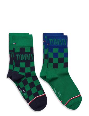 Th Kids Sock 2P Racercheck Socks & Tights Socks Multi/mønstret Tommy Hilfiger