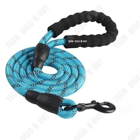 Länka för hund - SHELOVEIT - Återvinningsbar - Reflekterande sömmar - Upp till 50kg - Blå