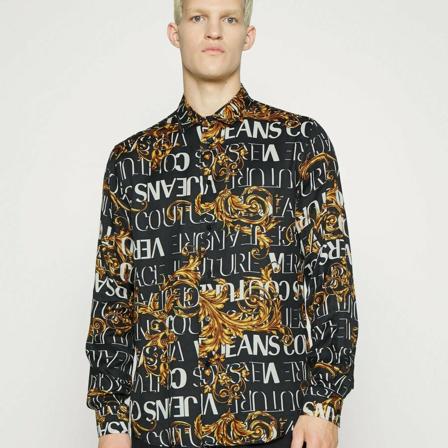 Versace Jeans Couture Shirt , Zwart , Heren , Maat: 2XL
