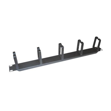 LogiLink LOGILINK- 19'' Cable Management Bar 1U with 5 turnable plastic brackets, black