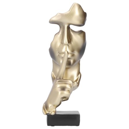 Ansiktsskulptur Hartsfigur Abstrakt konst Statyprydnad för hemmakontorsdekoration Koppar BS915