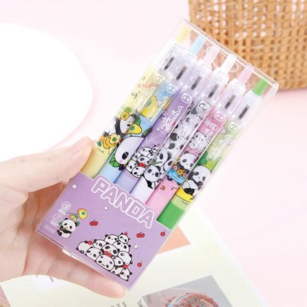 6 kpl söpöjä kyniä Novelty kynät Novelty Cute mustekynät