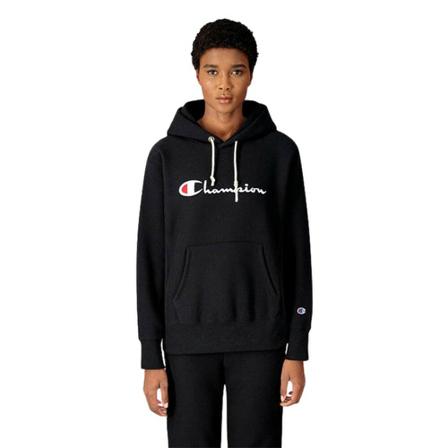 Champion Hooded Sweatshirt 114788 Kk001 XS women's sweatshirt Sort, Dame Sweatshirts