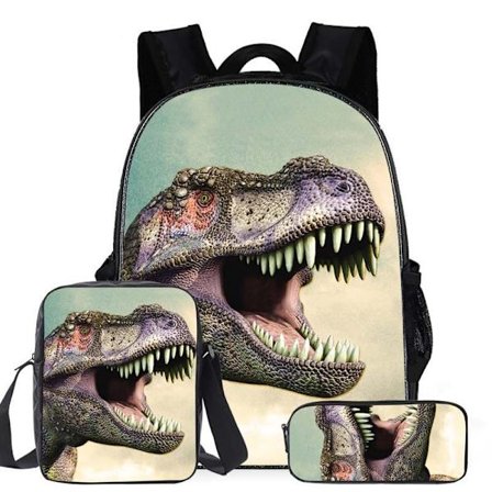 Cool Dinosaur Kids Ryggsäck Set med skolväska 16 tum (3#) - on stock