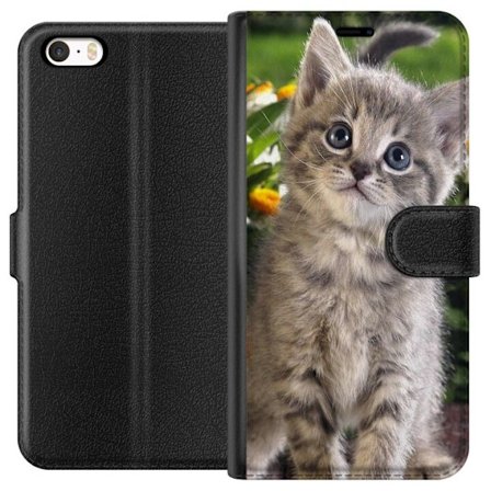 Yhteensopiva Lompakkokotelo Apple Apple iPhone SE (2016) Kissa