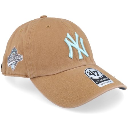 47 Brand - MLB Beige unconstructed Cap - New York Yankees MLB Double Under 47 Clean Up Camel Dad Cap / Unconstructed @ Hatstore