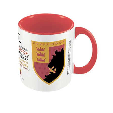 Harry Potter Gryffindor House Pride Inner Two Tone Mug One Size Pink/White/Yellow One Size