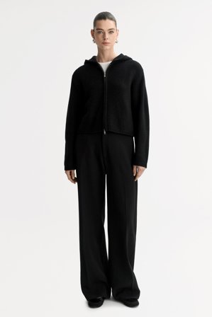 Soft Goat - Chunky hoodie - Kapuzenpullover aus Kaschmir - XS - Black