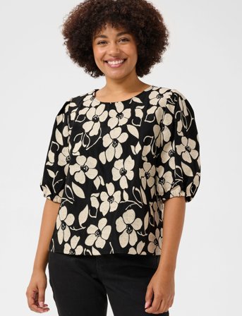 Cream Cryule Blouse - Black - 40